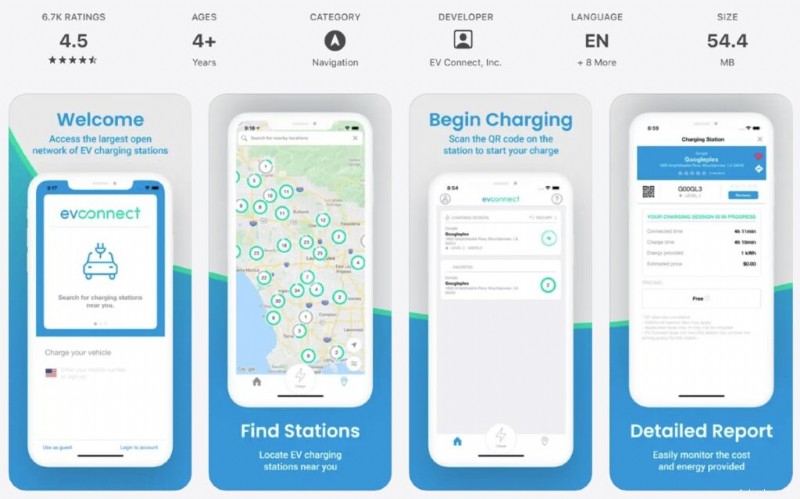 EV Connect par rapport aux principales applications de recharge de véhicules électriques :comparaison des fonctionnalités 2026 