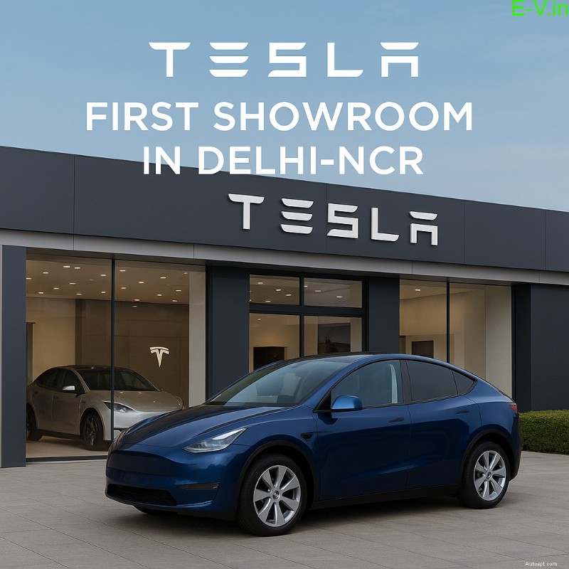 Tesla étend sa présence en Inde :lance le premier showroom Delhi‑NCR à Aerocity 