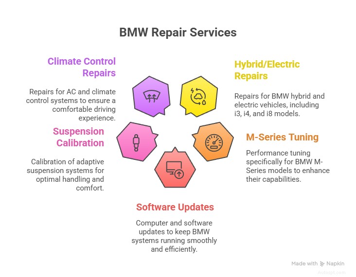 Entretien et réparations experts BMW à Dallas – Service de précision 