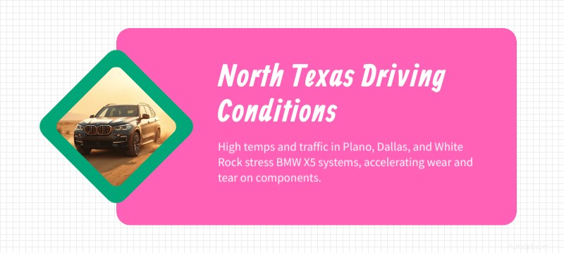 Réparations expertes BMW X5 à Plano, Dallas et White Rock - Diagnostics certifiés et service complet du système 