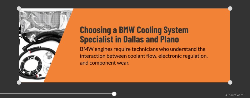 Service expert du système de refroidissement BMW à Dallas et Plano, Texas 