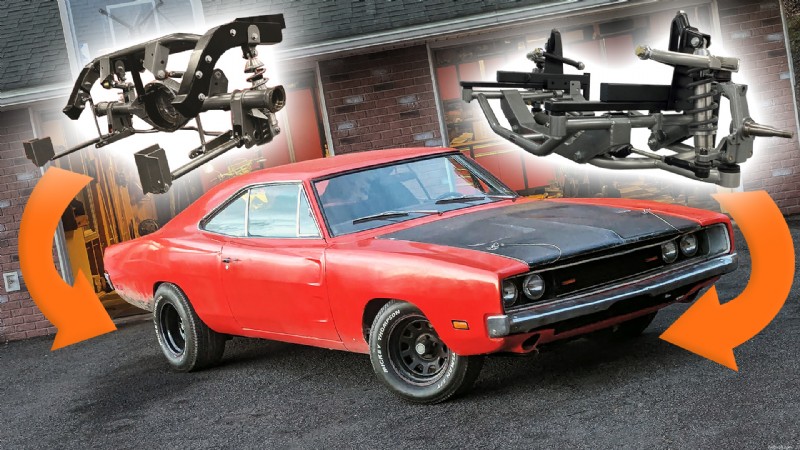 Test des kits arrière et IFS Heidts 4-Link sur une Dodge Charger 