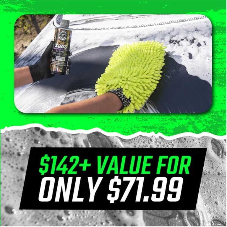 Économisez 50 % sur le kit de lavage, séchage et brillance Chemical Guys – Offre exclusive du Cyber ​​Monday 